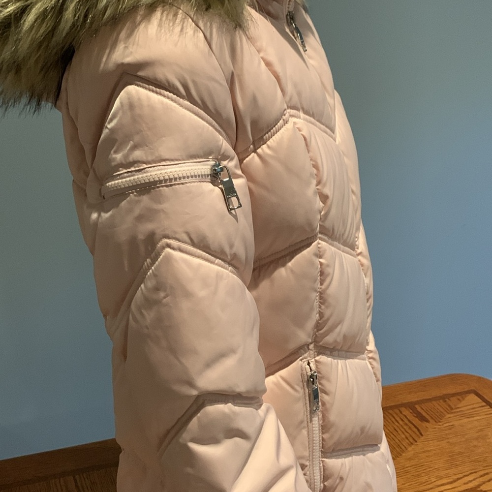 Nautica Women’s Puffer Coat with Faux Fur Trimmed Hood • Size XS - Picture 4 of 15